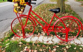 How We Made a Simple DIY Walkway For Our Cute Bicycle Mailbox