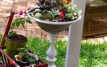 Light Fixture/ Broken Fan to a Planter ( Edited) 4/24/16