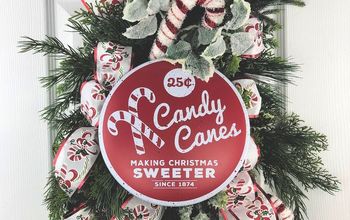 Make a Candy Cane Christmas Swag