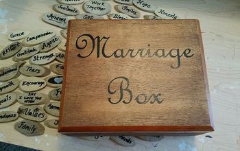 Marriage Box - Made From a Cigar Box