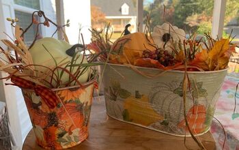 How to Easily Make Galvanized Buckets Filled With Mini Pumpkins