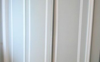 How to Paint Faux Trim on Closet Doors