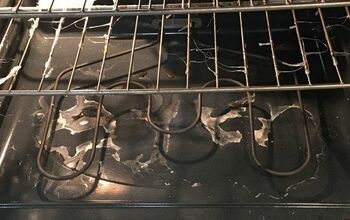 Removing melted plastic from oven racks and oven interior