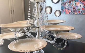 Repurpose a Chandelier Into a Serving Piece!