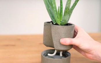 Self Watering Concrete Planter