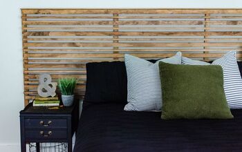 Slat Wall Headboard  - With a Twist!