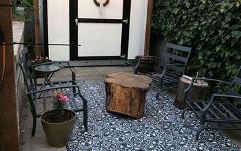 Stenciled Patio