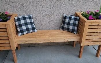 Stunning Privacy Planter Bench With Cabot Exterior Stain