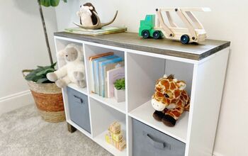 Turn a Cheap Cube Storage Shelf Into a Piece of Furniture!