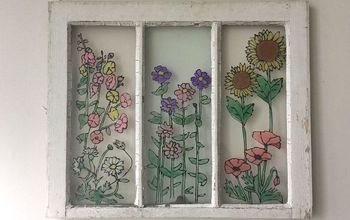 Turn An Old Window Into Wall Art