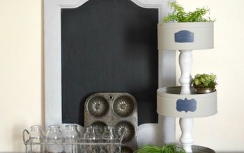 Turn Some Old Cookie Tins Into a Beautiful Tiered Stand