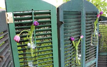 Using Old Shutters in the Garden