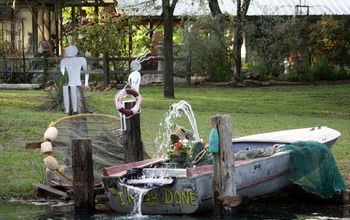 Vintage Boat Water Feature