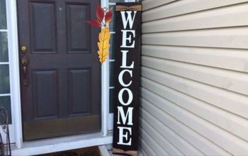 Oversized Welcome Front Door Sign|No Stencil Needed!