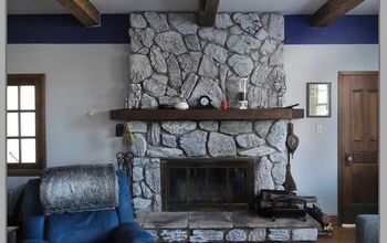 Whitewashing a Dark Fireplace