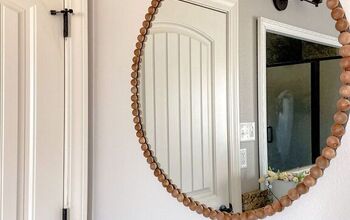 Wood Beaded Mirror DIY