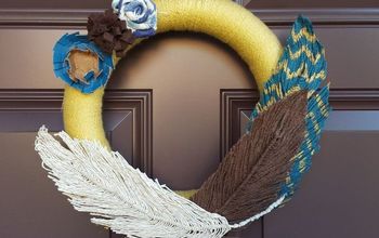 Yarn Feather Tutorial + Wreath